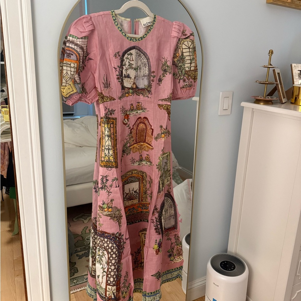 ALEMAIS monte midi dress